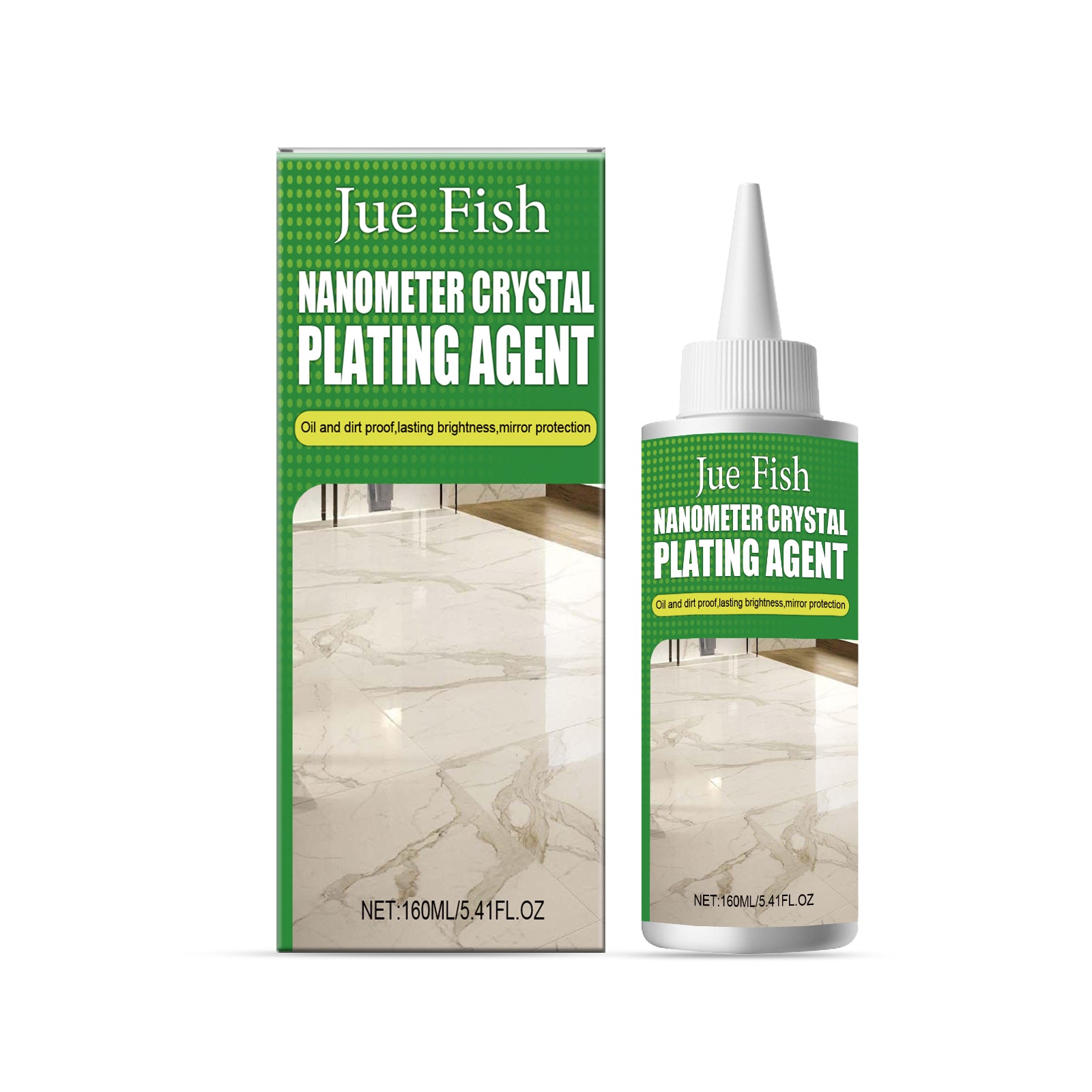 Jue-Fish Nano Crystal Coating Agent (160ml) Marble Polishing Nano Crystal Liquid Tile Scratch Repair, Brightening And Restoration